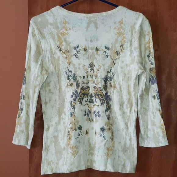 90s Vintage Cute Cherokee 3/4 Sleeve Top - Picture 5 of 6